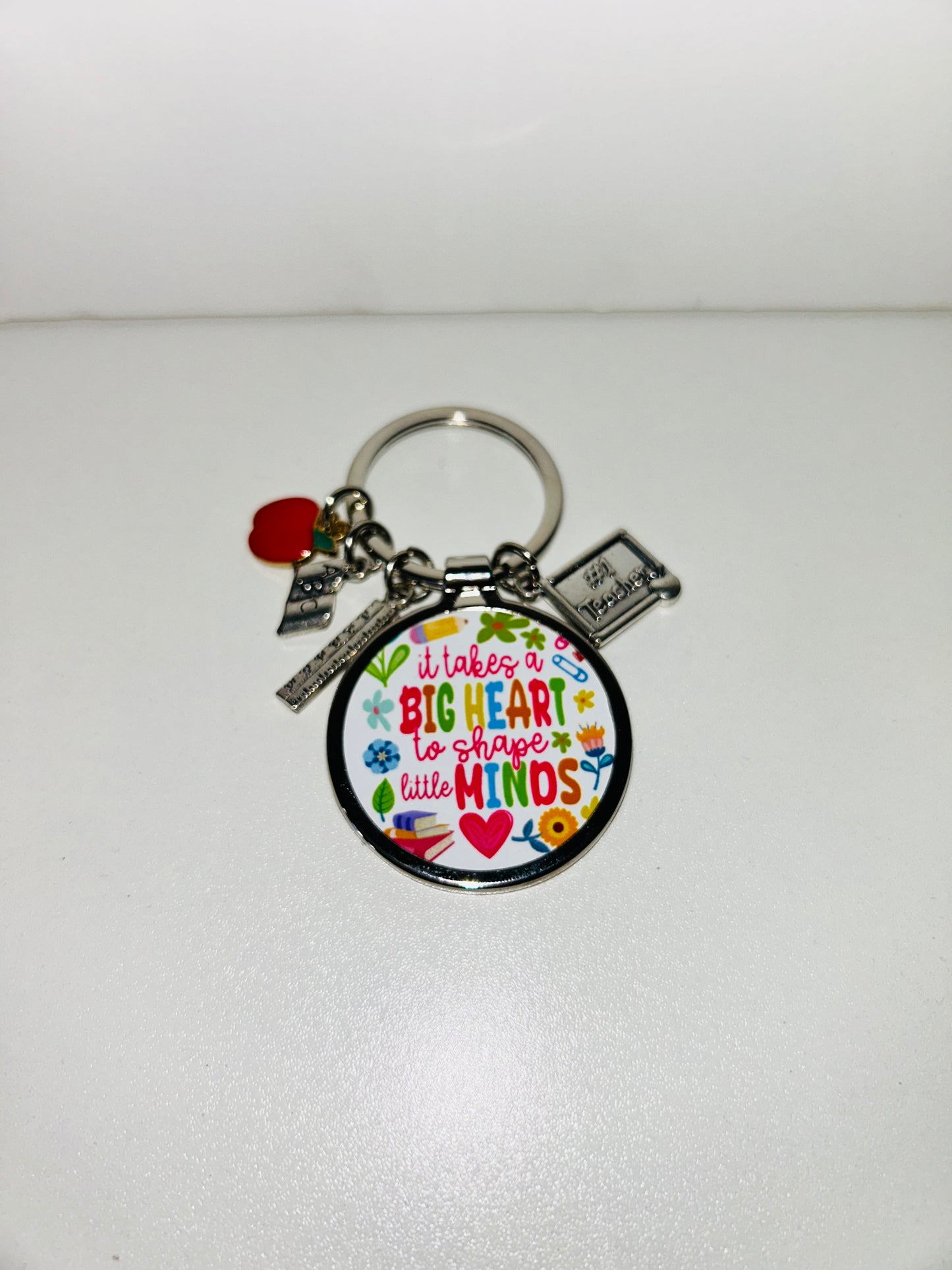 #1 Teacher Keyring