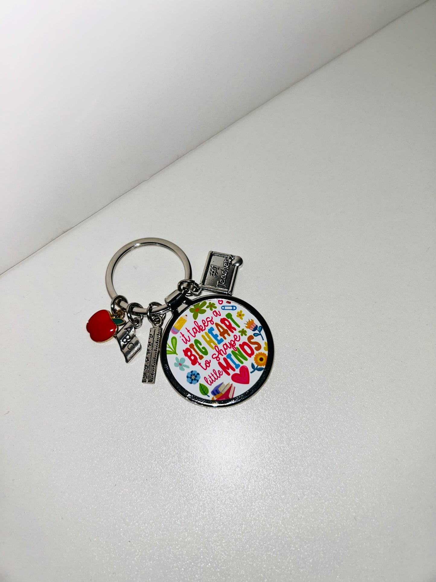 #1 Teacher Keyring