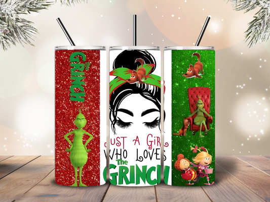 Grinch Style 20oz Tumbler