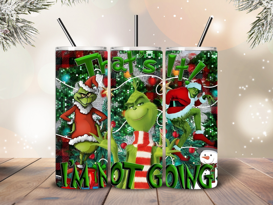 Grinch Style 20oz Tumbler