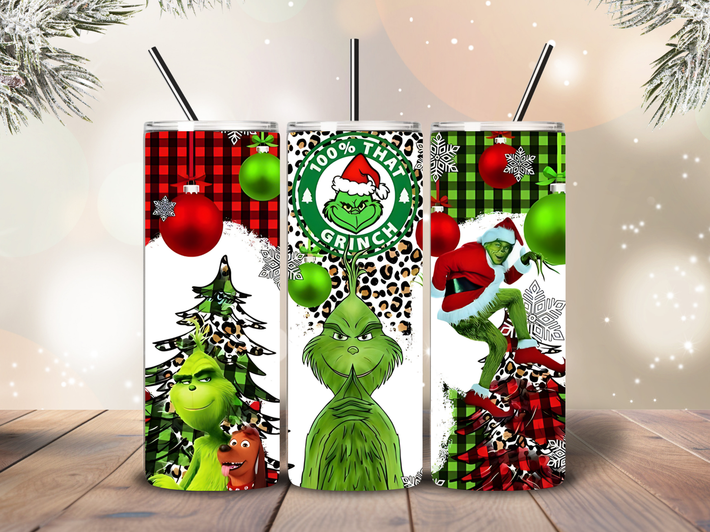 Grinch Style 20oz Tumbler