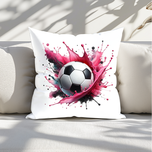 Football Splash Cushion Cover