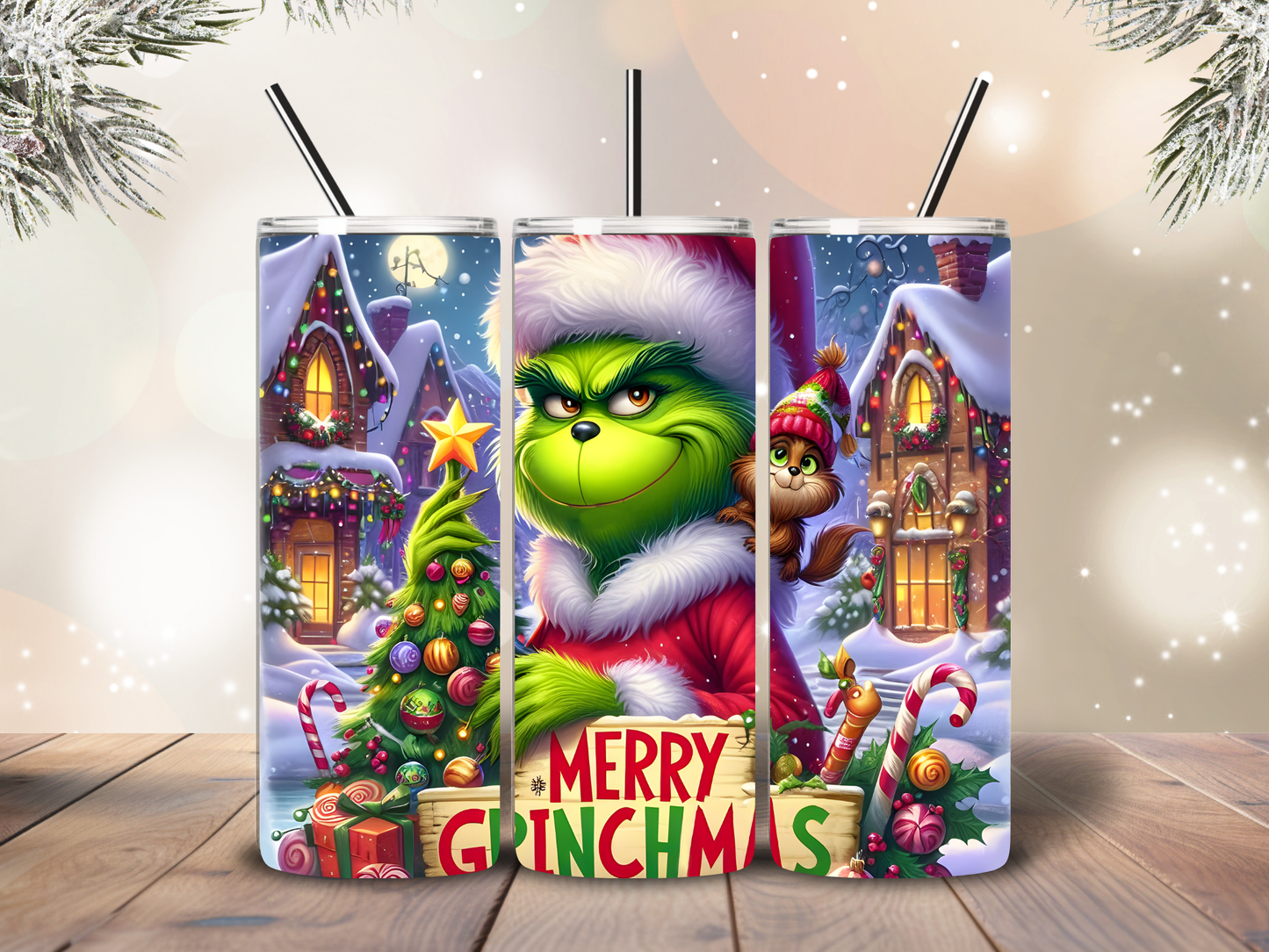 Grinch Merry Grinchmas 20oz Tumbler