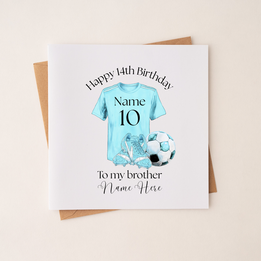 Football Shirt Birthday Card