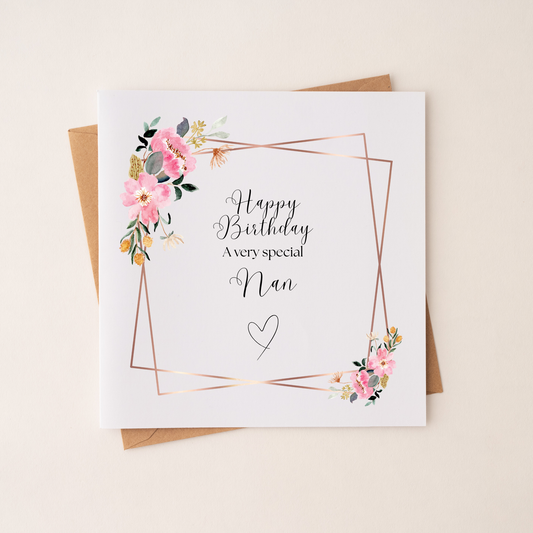 Floral Birthday Card Design 2
