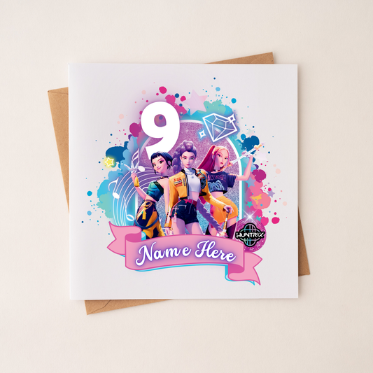 K-Pop Birthday Card